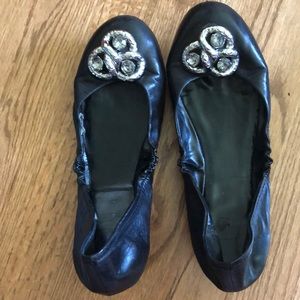 Vince Camuto black flats, size 11